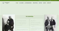 Desktop Screenshot of fondazioneverga.it